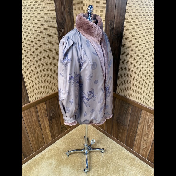 Alaska Fur Gallery Dyed Tan Sheared Beaver Fur Zippered Coat Jacket Medium - Picture 7 of 10